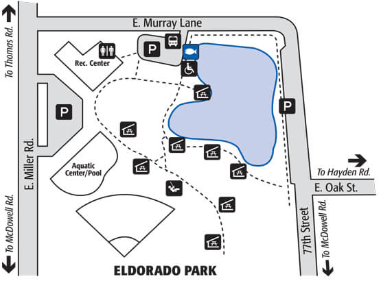 Eldorado Pond Fishing Guide Lake Fishing Guide Report Map