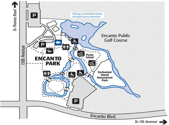 Encanto Lake Fishing Guide Lake Fishing Guide Report Map