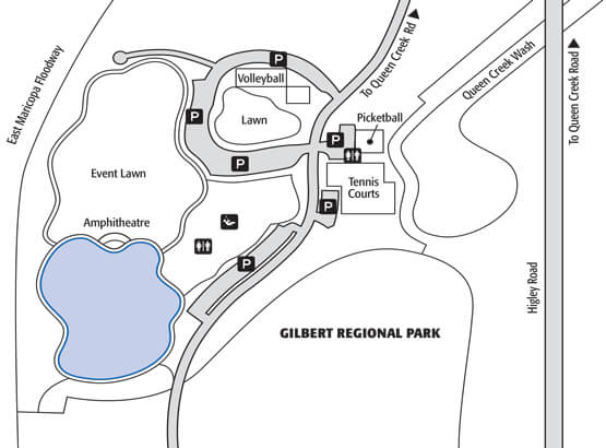 Gilbert Regional Park Pond Fishing Guide Lake Fishing Guide Report Map