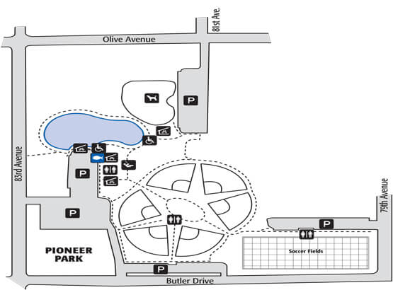 Pioneer Park Fishing Lake Map