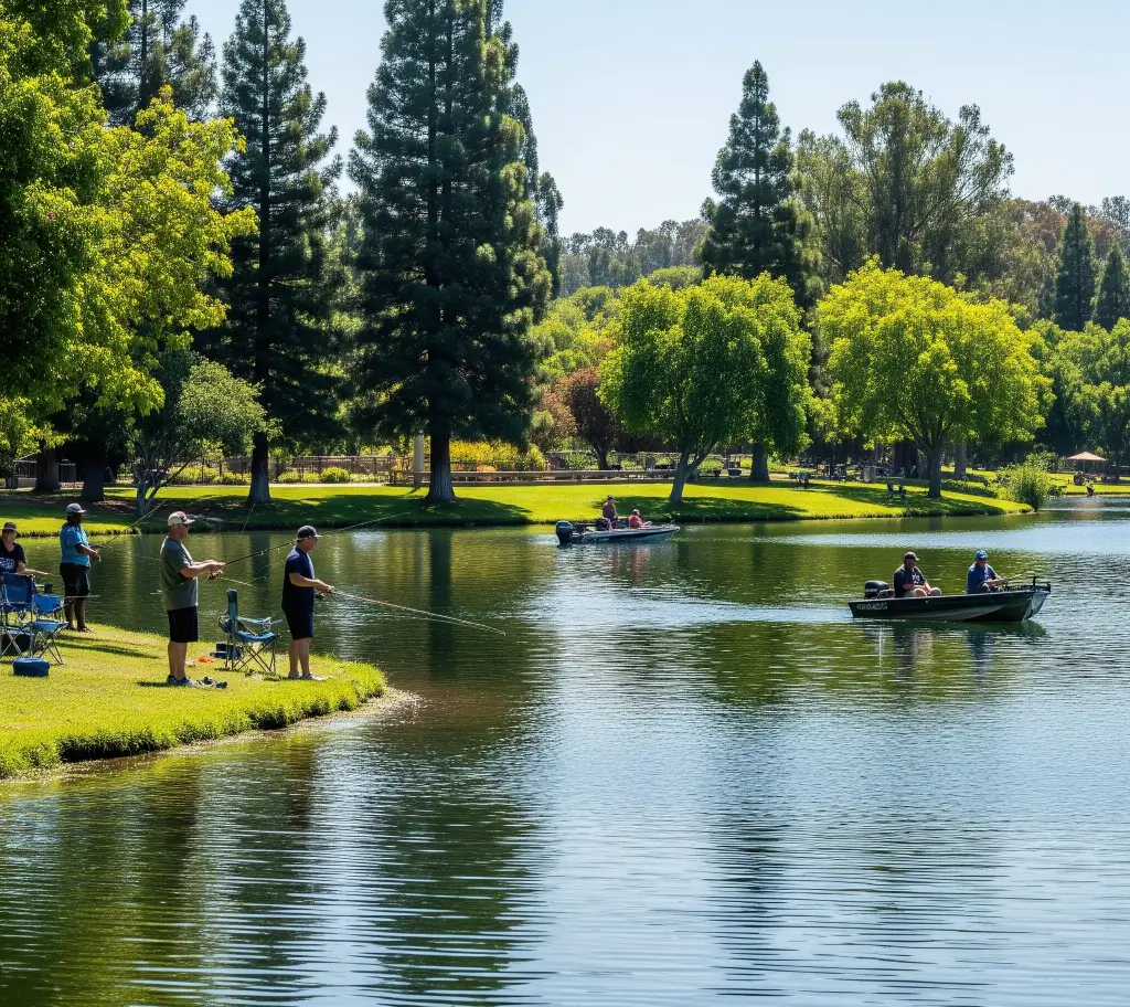 Tri city park lake fishing tips report guide california 02