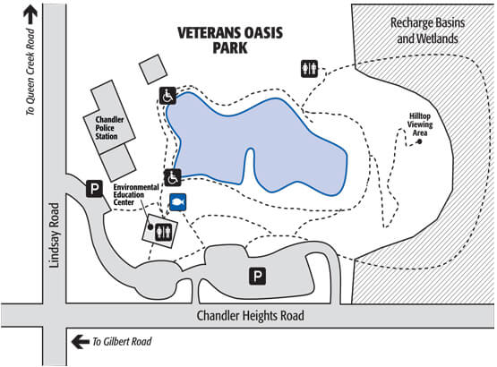 Veterans Oasis Fishing Guide Lake Fishing Guide Report Map