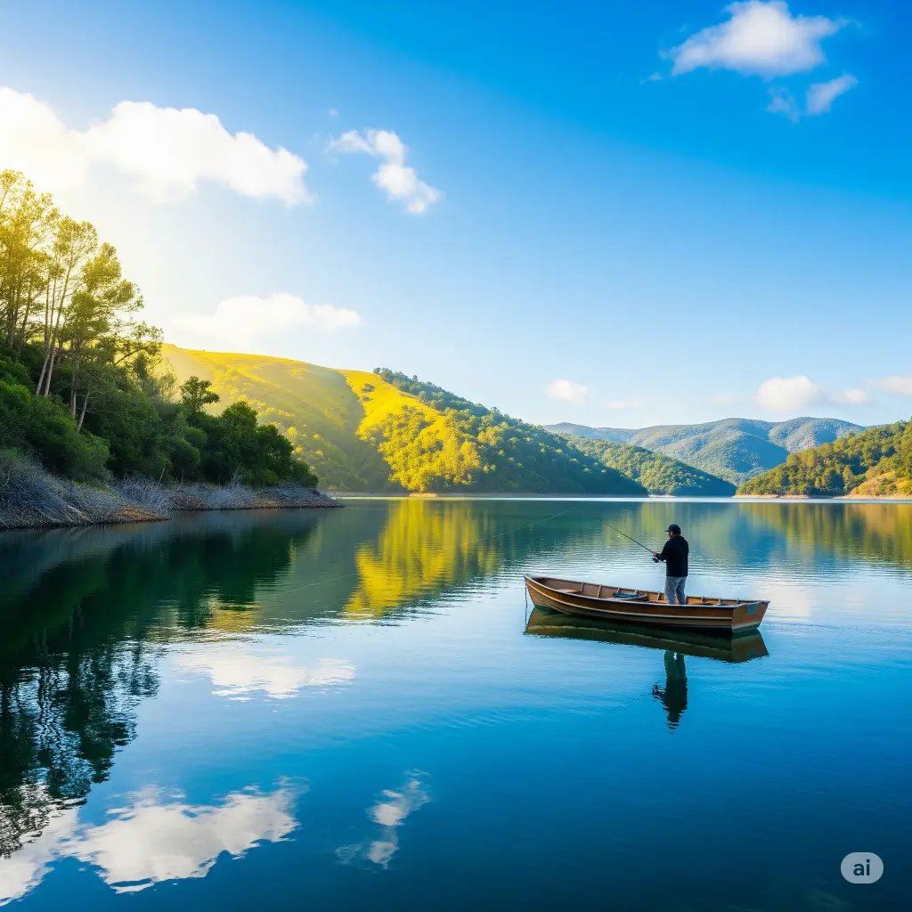 Calero reservoir lake fishing report guide california 03