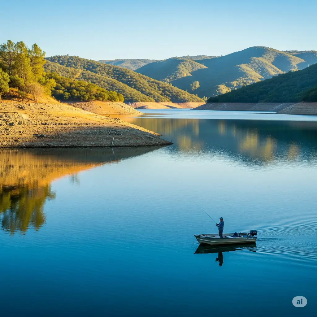 Camanche reservoir lake fishing report guide california 02