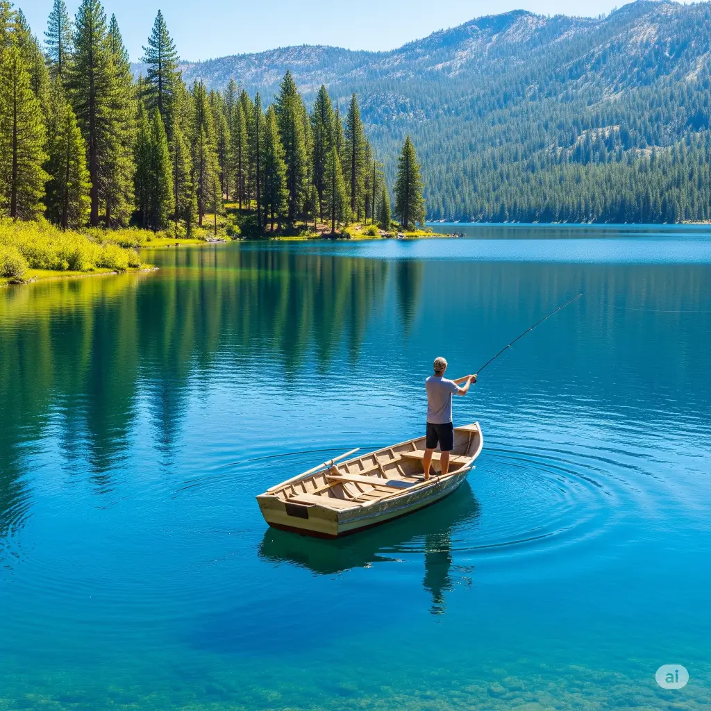 Caples lake fishing report guide california 01