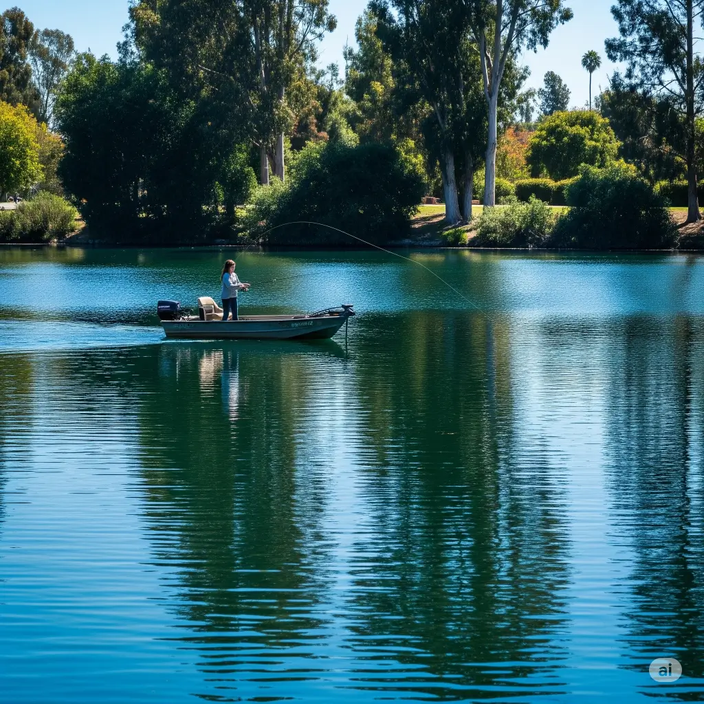 Cerritos park lake fishing report guide california 01