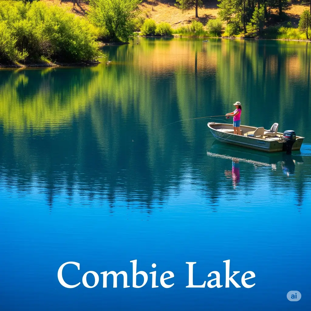 Combie lake fishing report guide california 02