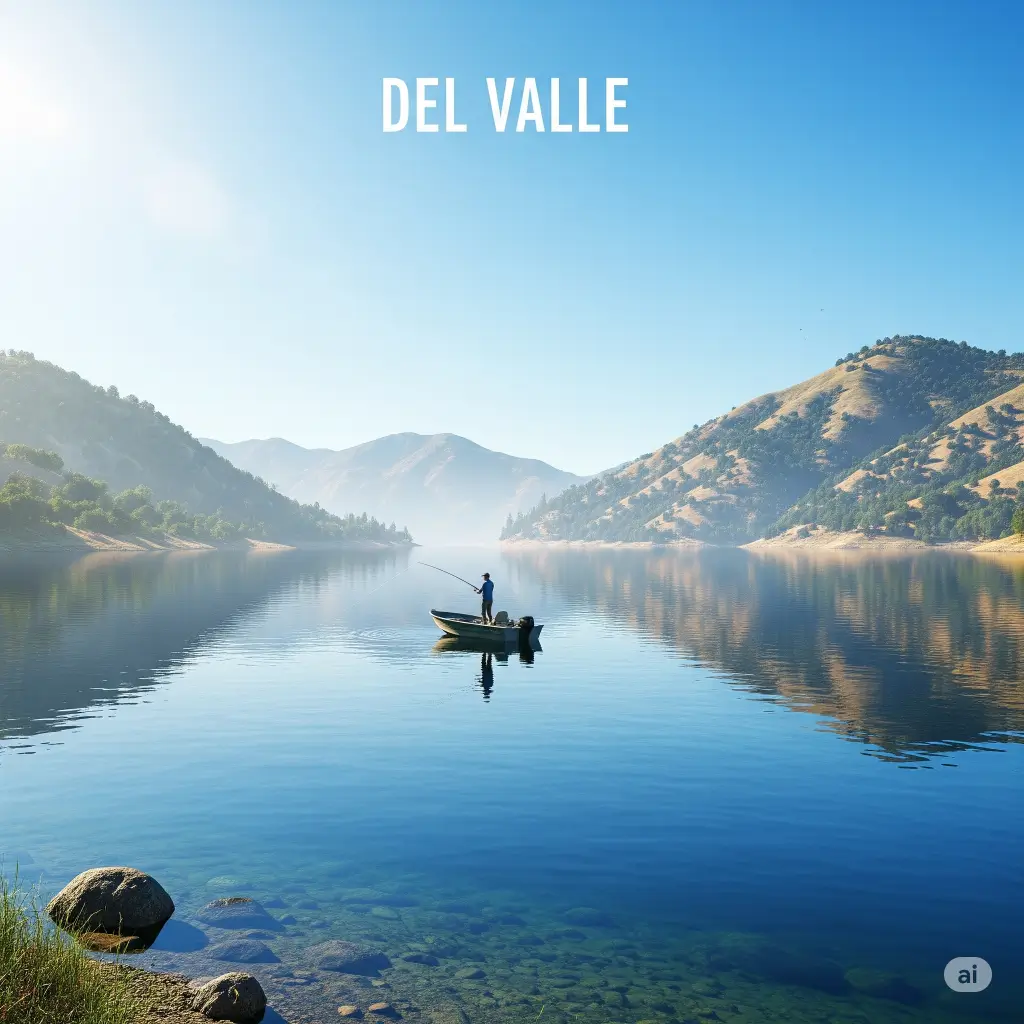 Del valle lake fishing report guide california 02
