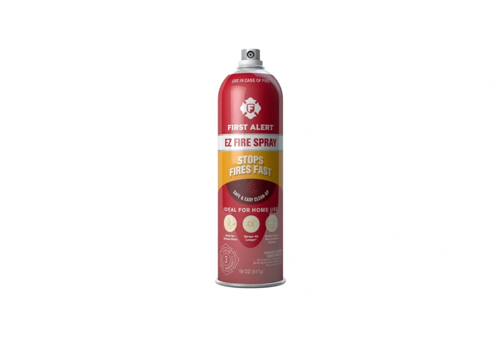 First alert ez fire spray extinguishing