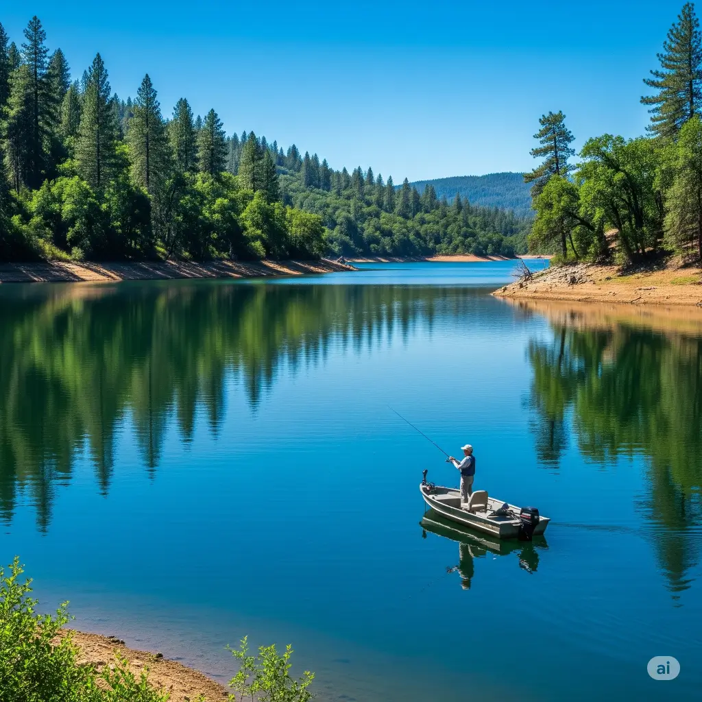 French=meadows reservoir lake fishing report guide california 03