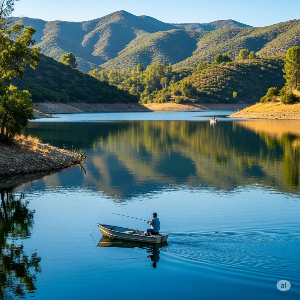Hemet lake fishing report guide california 03