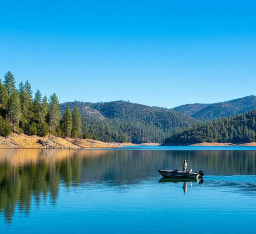 Ice house reservoir lake fishing report guide california 02