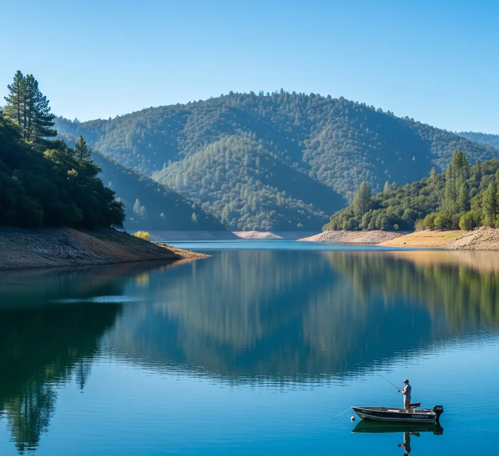 Ice house reservoir lake fishing report guide california 03