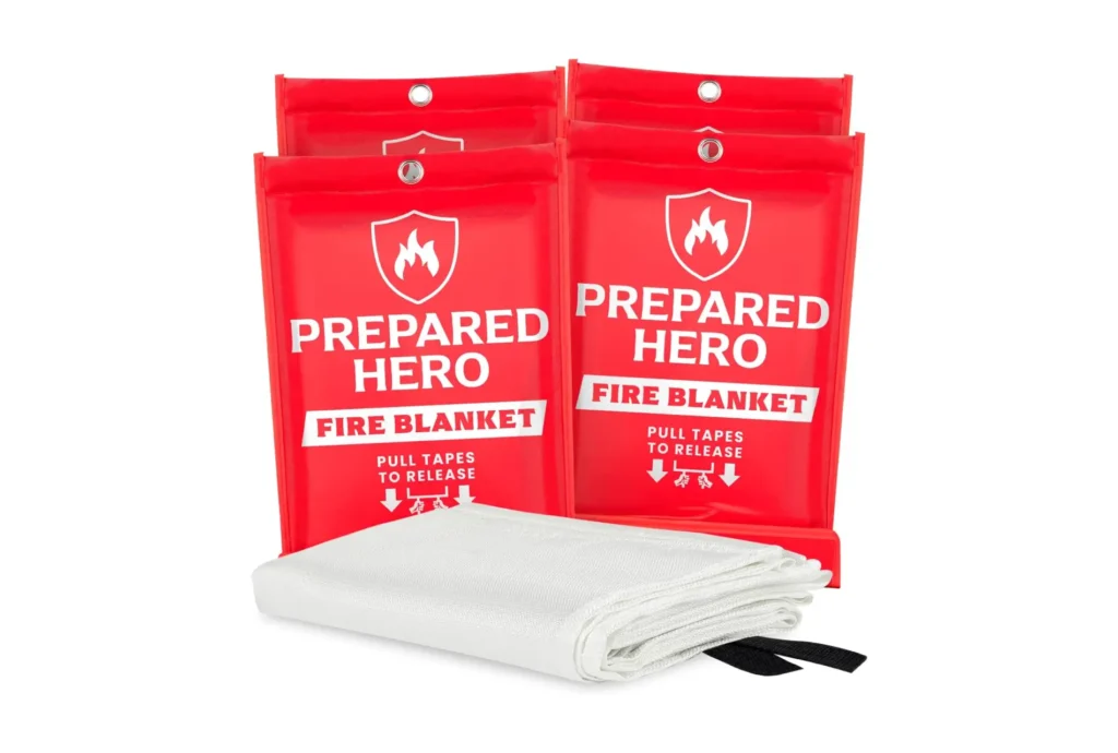 Prepared hero emergency fire blanket