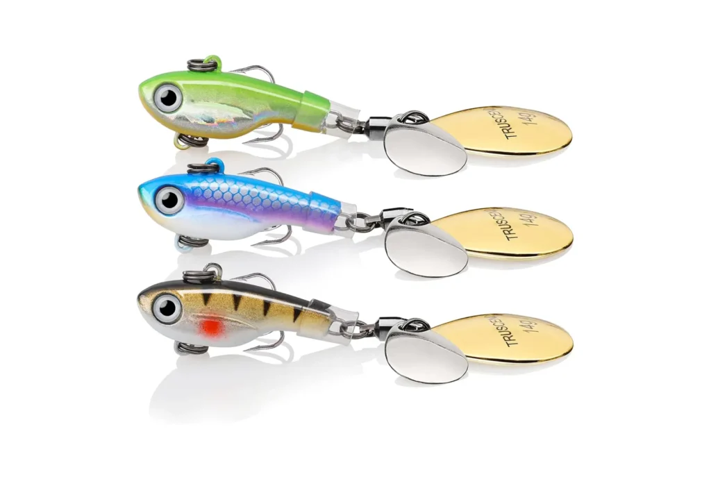 Truscend fishing spinners two way spinning spoons system