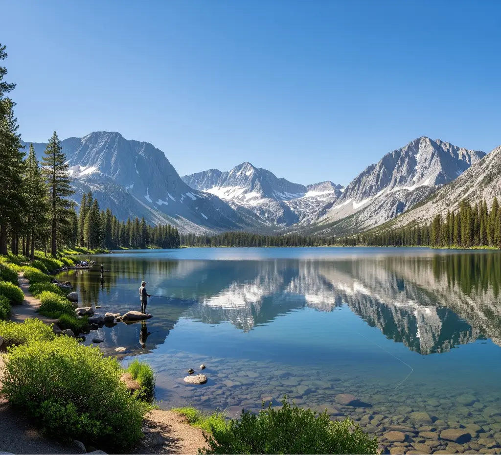 Twin lakes mammoth fishing report guide california 02