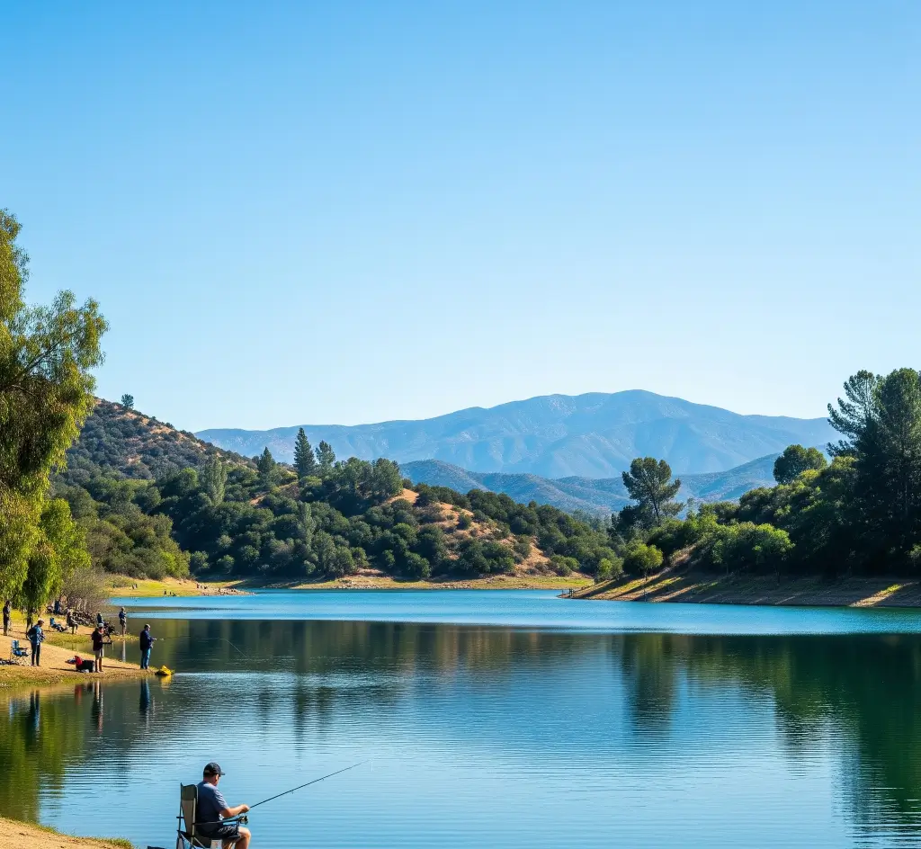Yucaipa park lake fishing report guide california 02